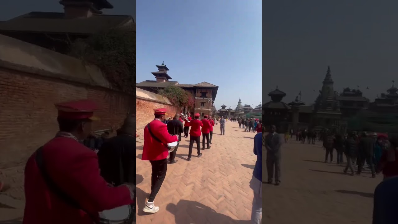 Nepali wedding Janti near bhaktapur Durbar square z Nepal #nepali #culture #jantikomantab