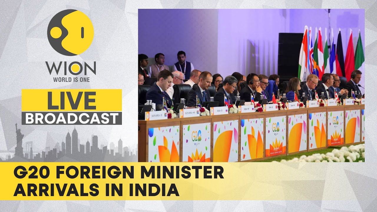 WION Live Broadcast: G20 Foreign Minister arrivals in India | Live News | WION Live