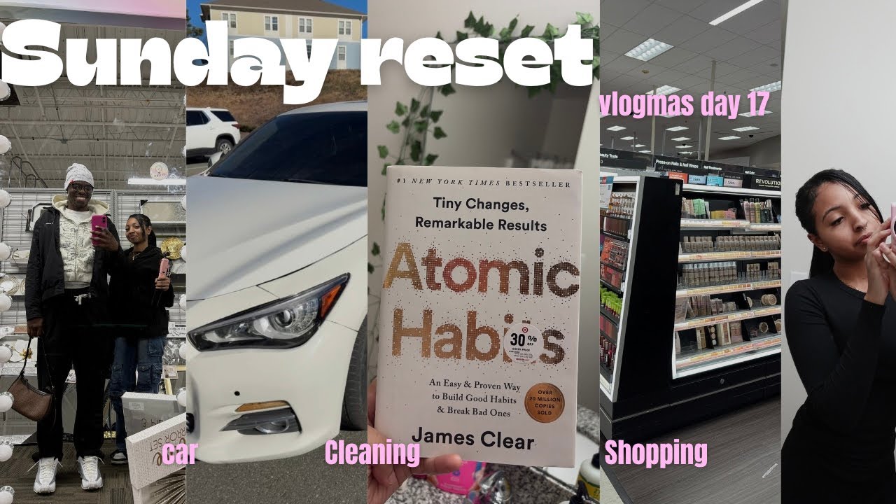 SUNDAY RESET || cleaning, dilly dallying, dinner || VLOGMAS DAY 17