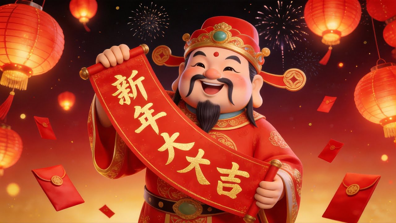 2026 新年快乐！财神送红包啦，见者有份，接住这第一波好运！