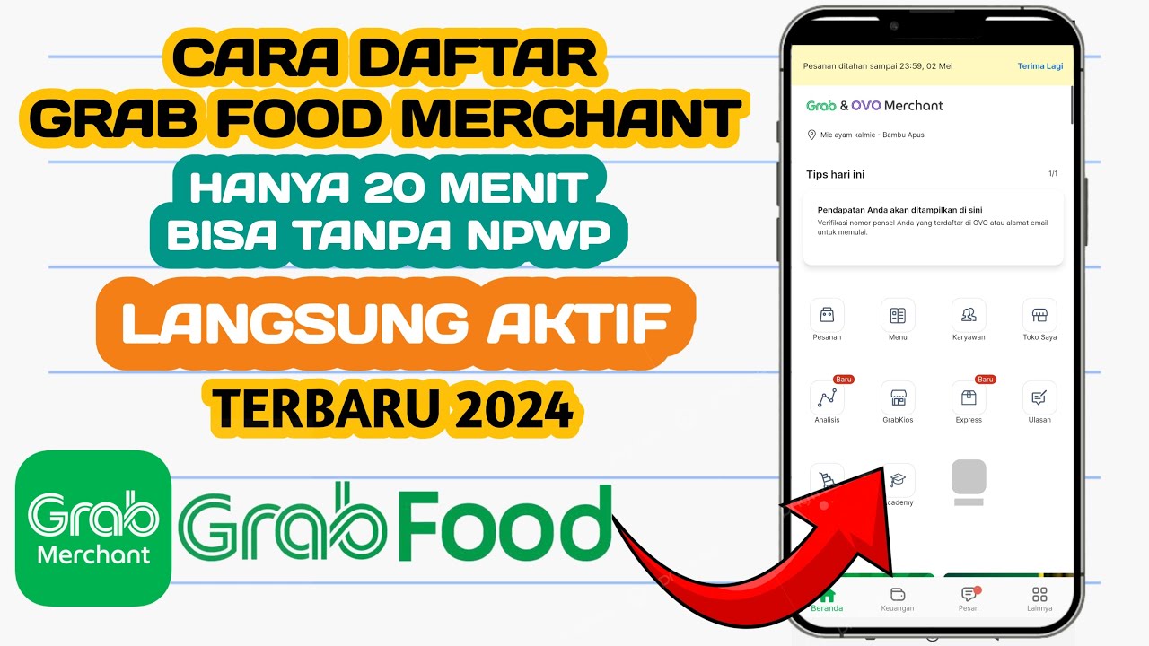 Cara Daftar Grab Food Merchant Online Lewat HP | Daftar Merchant Grabfood | Tutorial daftar grabfood