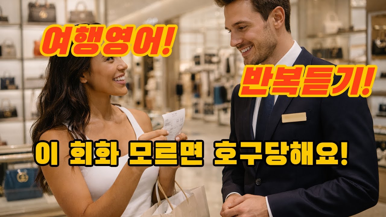 (여행영어)(Part29)해외에서 호구 당하지 않는 환불 요청 영어