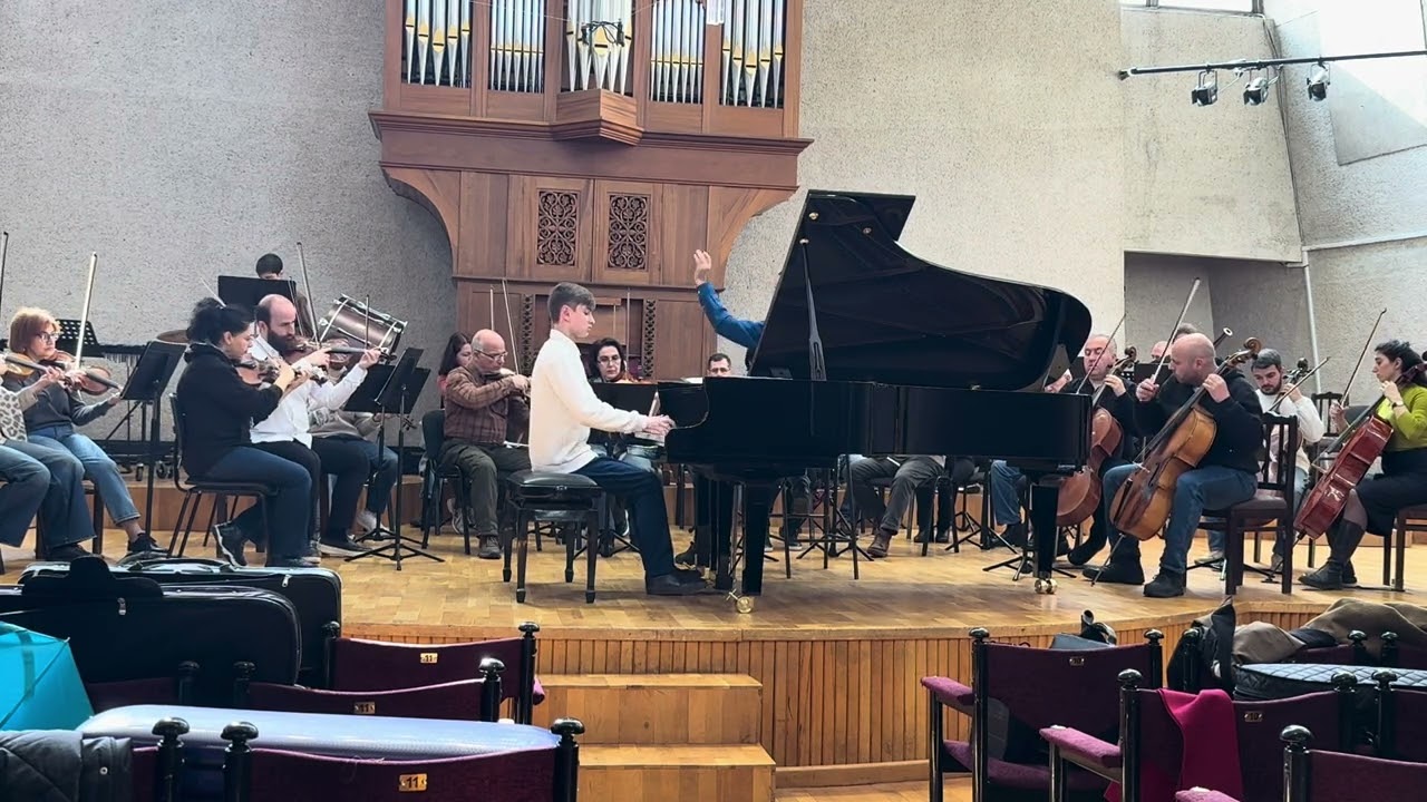 Hayk Julhakyan’s rehearsal before the Eurovision Classical 2026 Final Concert. 