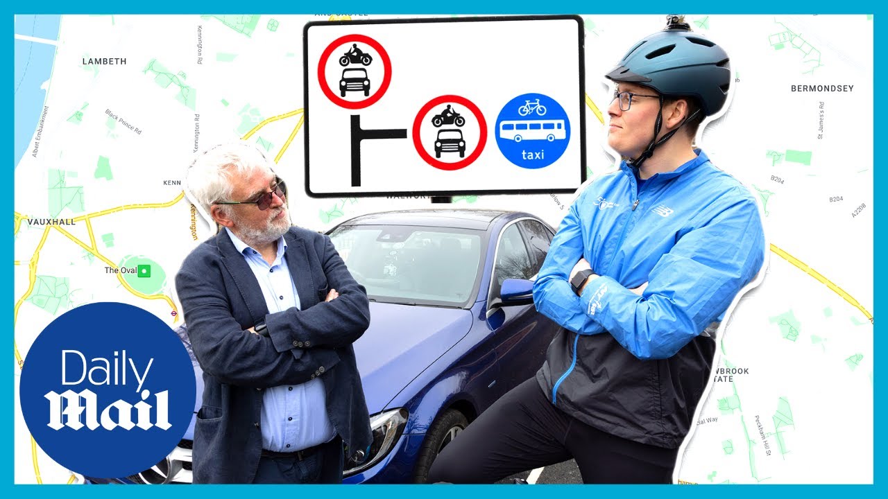 'Where is he!?' Driver and cyclist race in London's Low Traffic Neighbourhoods | LTNs