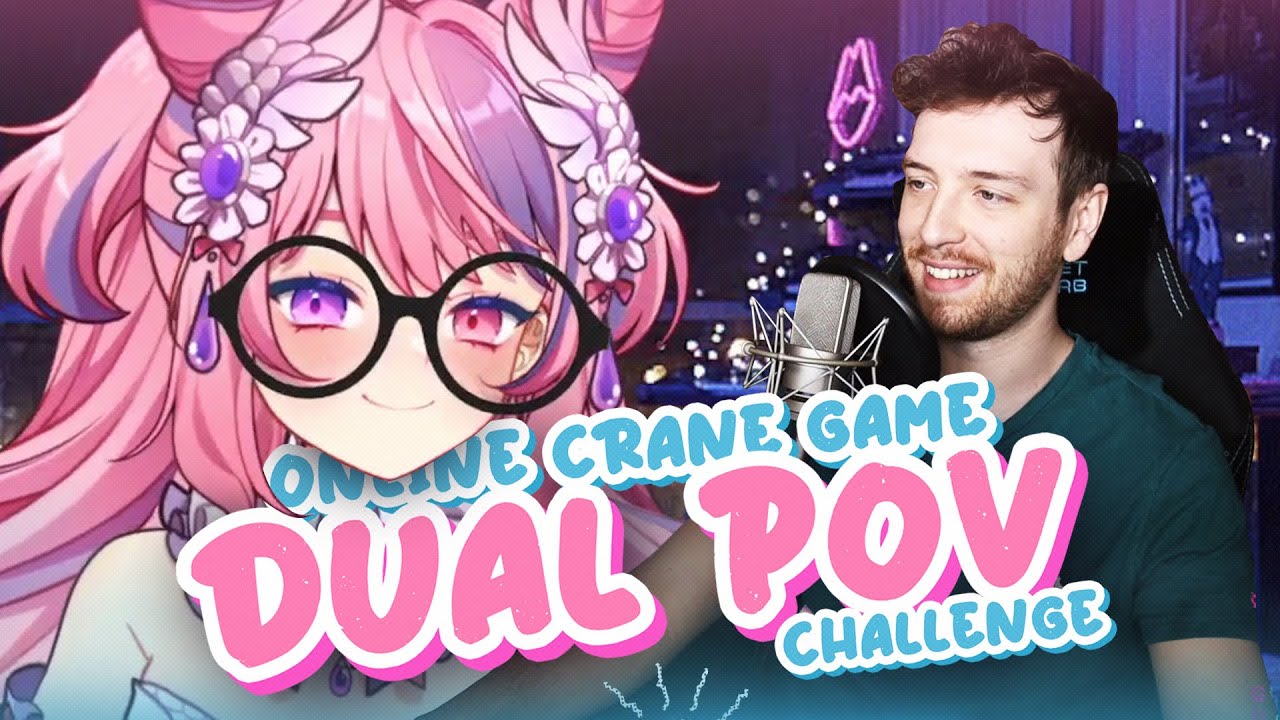 Connor x Ironmouse - Online Crane Game Challenge | Full Stream Dual POV [19/04/2021]