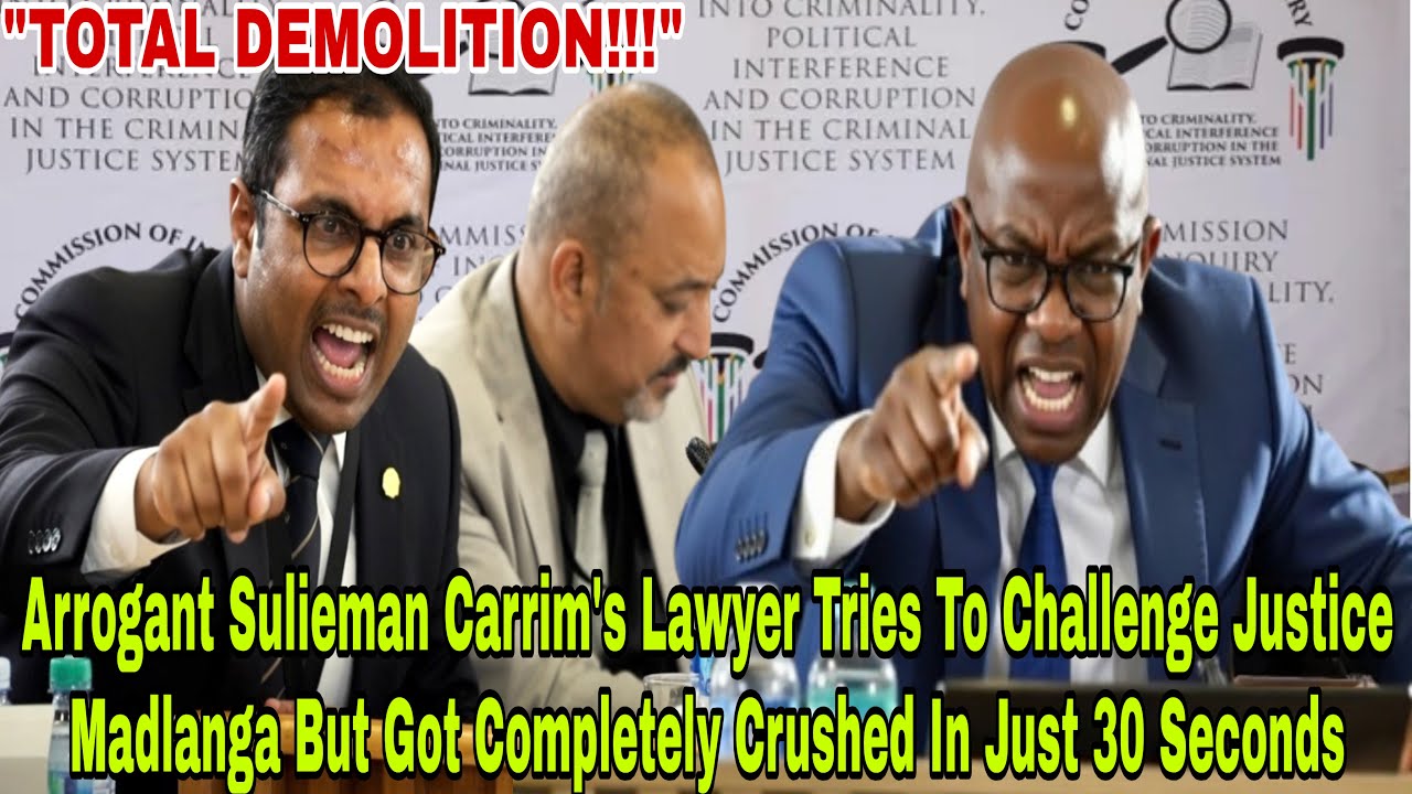 I AM NOT YOUR MATE, BE VERY CAREFUL WITH ME - Justice Madlanga Destroys Suleiman's Arrogant Lawyer
