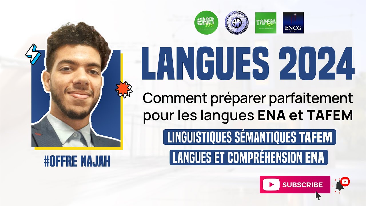 TAFEM et ENA | Langues et compréhension | Linguistique sémantique | QCM BLANC