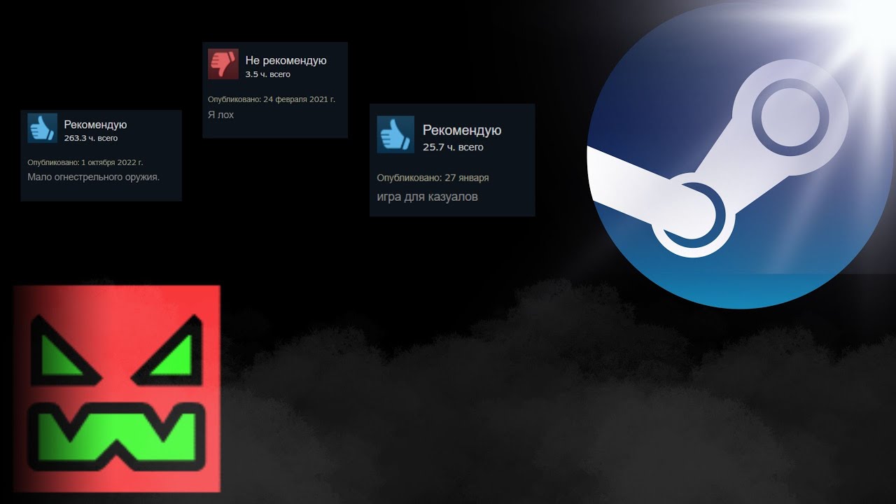 Отзывы Geometry Dash в Steam это...