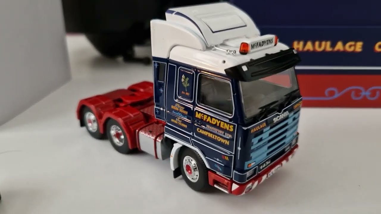 Tekno McFadyens Scania 143. 1:50 Scale Model unboxing.