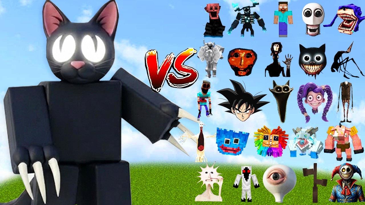NIGHT CAT [99 Nights in the Forest] vs All New Minecraft Bosses | Minecraft Mob Battle