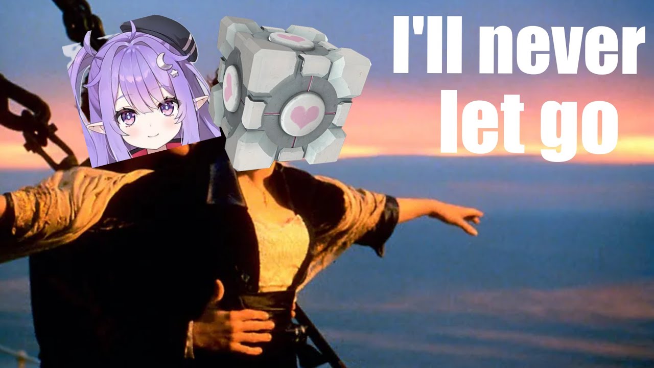 Sleepy saves the Companion Cube