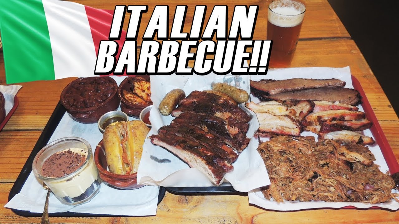 Massive Italian BBQ Man vs Food Challenge in Rome, Italy!!