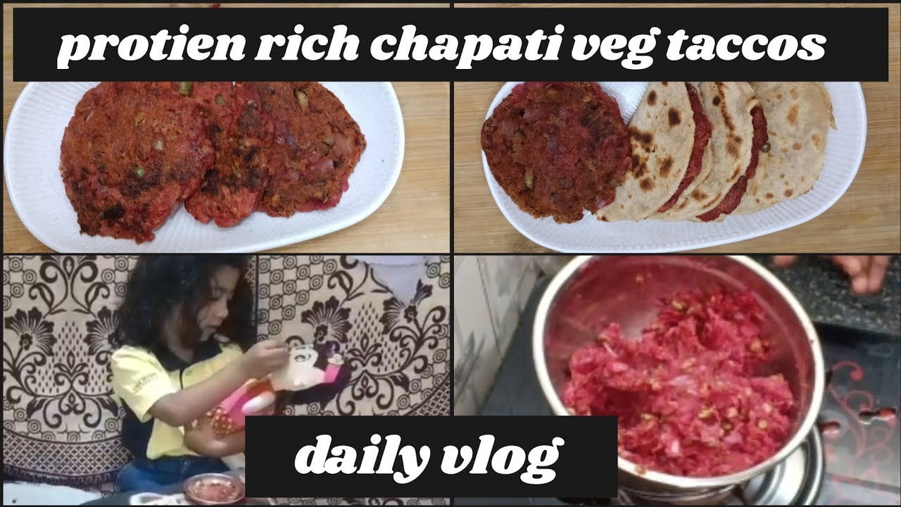🍱Healthy lunchbox recipes for kids |💥🌮Protien rich chapati veg taccos | daily vlog @yudvigowda 