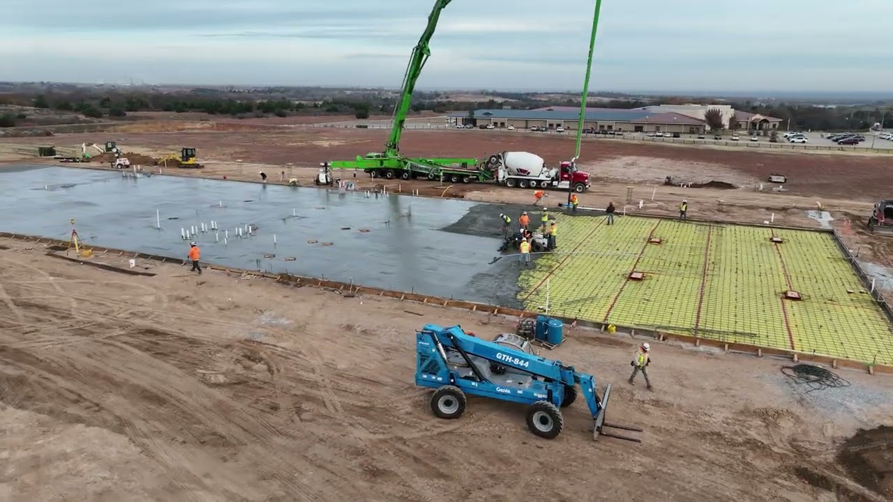 Construction on the Construction/Welding/Diesel Shop at HPTC Time lapse 2!