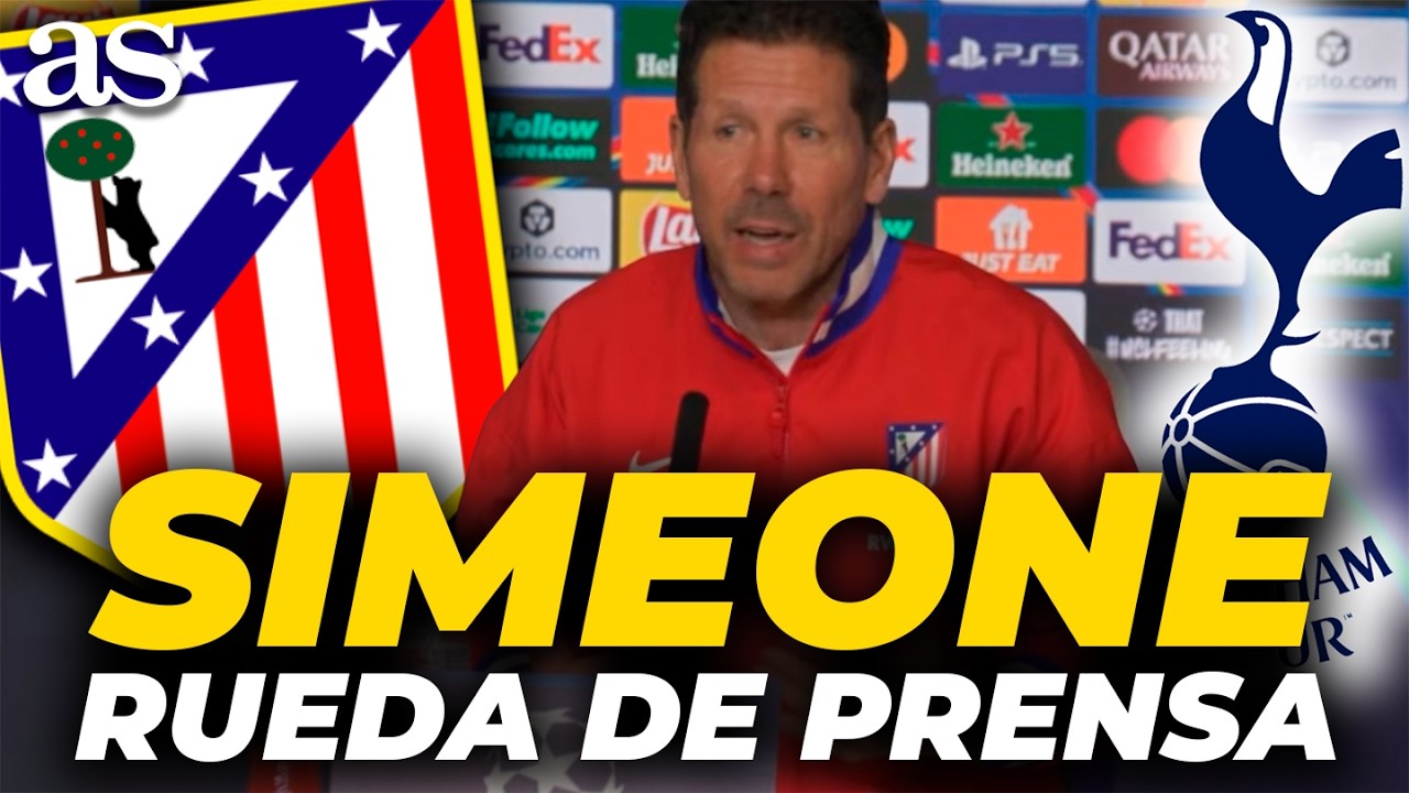 SIMEONE, RUEDA DE PRENSA COMPLETA HOY | Previa ATLÉTICO DE MADRID vs. TOTTENHAM HOTSPUR