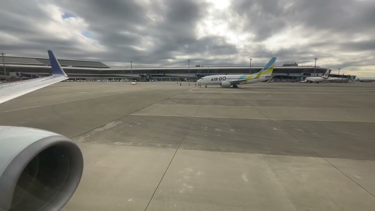 【4K】エンジンを眺める席 ANA 中部国際空港(セントレア)ー宮古空港【NH329】B737-800 (B738) 搭乗 エコノミークラス