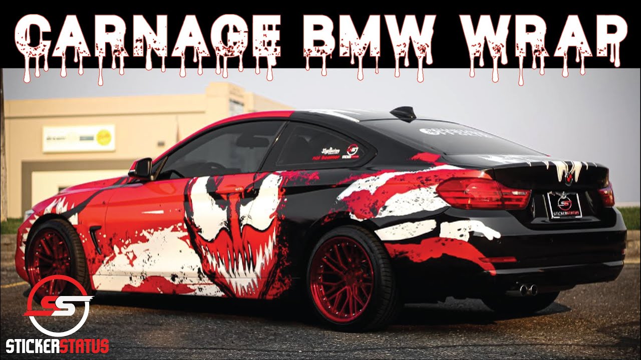 CRAZY CARNAGE-THEMED BMW WRAP!!