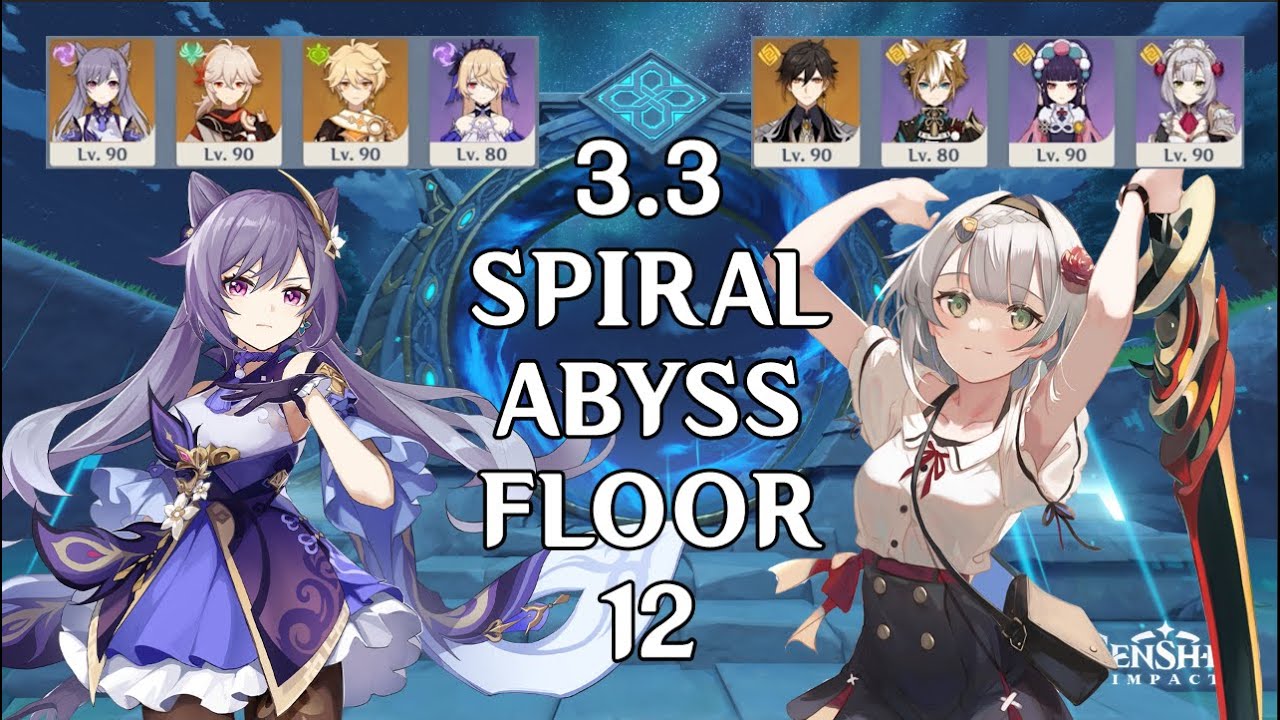 3.3 Abyss C0 Keqing Aggravate & C6 Noelle Mono Geo Hypercarry DESTROYS Floor 12 FULL 9 Stars