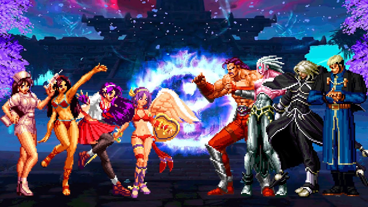 [KOF Mugen] Athena Asamiya Team vs KOF Bosses Team