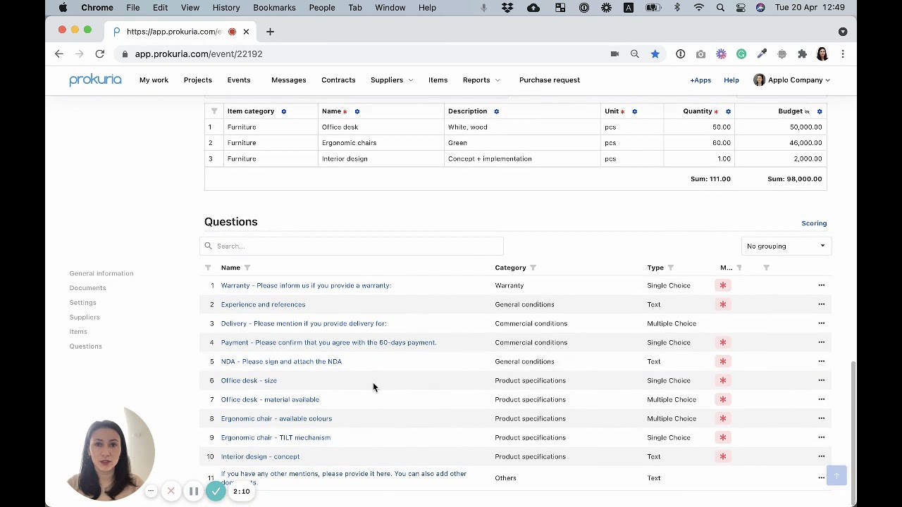 Introduction to Prokuria platform