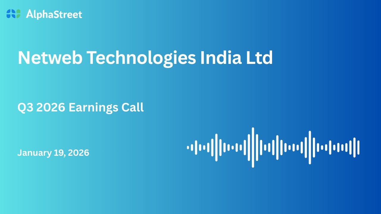 Netweb Technologies India Ltd Q3 FY2025-26 Earnings Conference Call