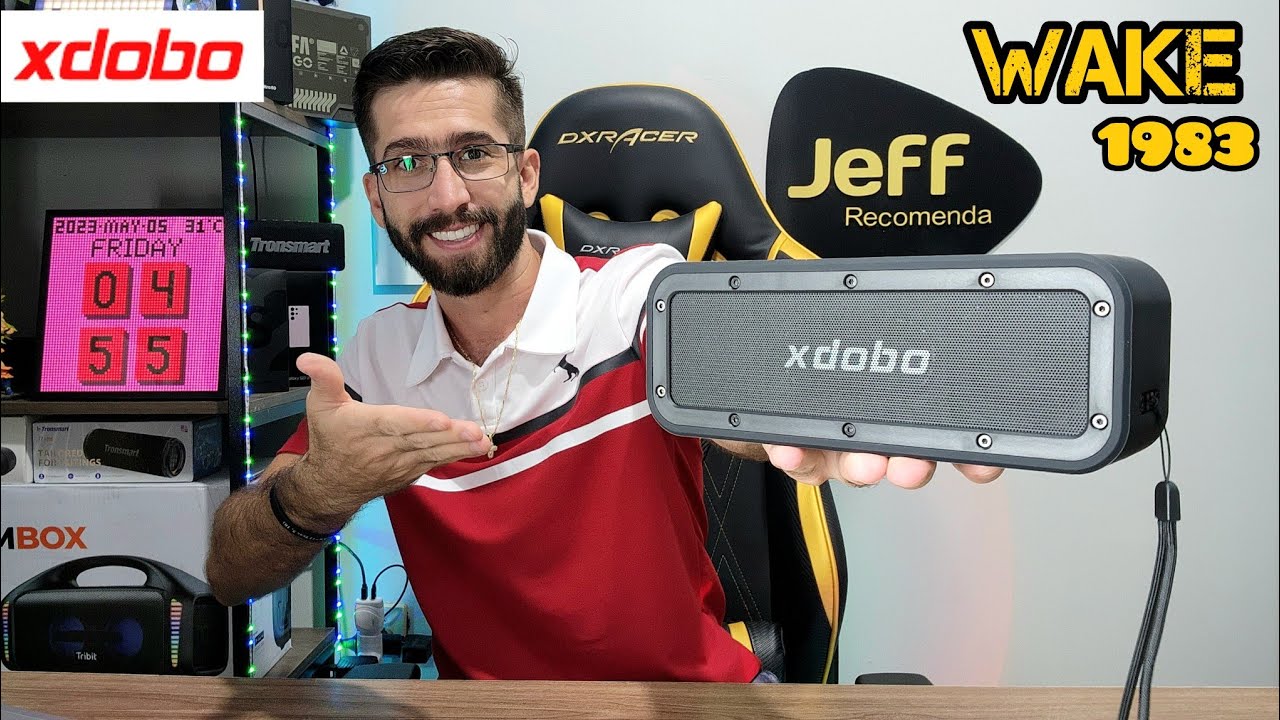 XDOBO WAKE 1983 50W IPX7: Caixa de som BOA e BARATA com ÓTIMOS GRAVES! (Análise Completa)