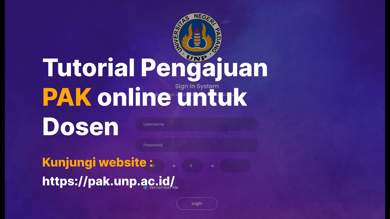 TUTORIAL PENGAJUAN PAK ONLINE UNTUK DOSEN
