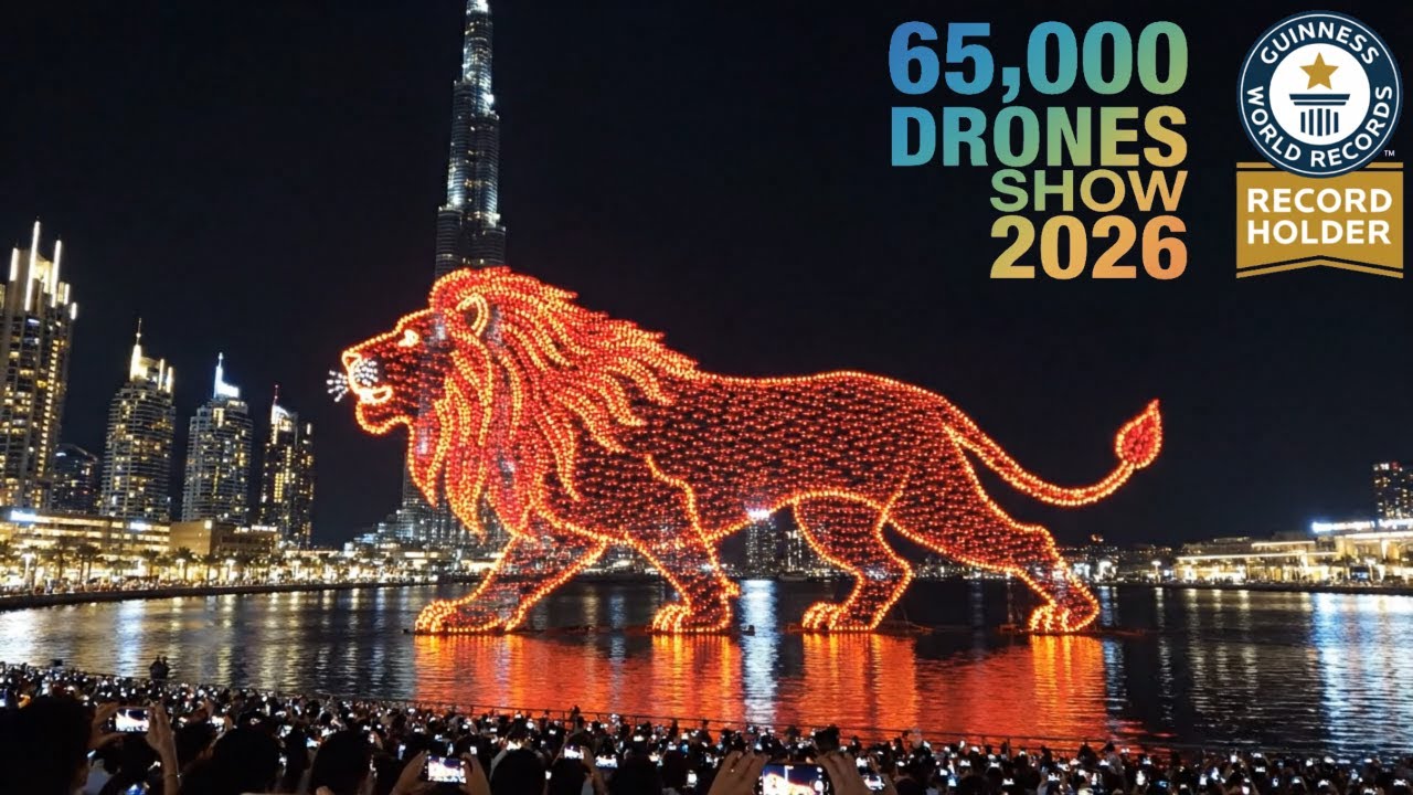 The Biggest Drone Show in History - 50 Thousand Drones in Dubai | Guinness World Record 2026