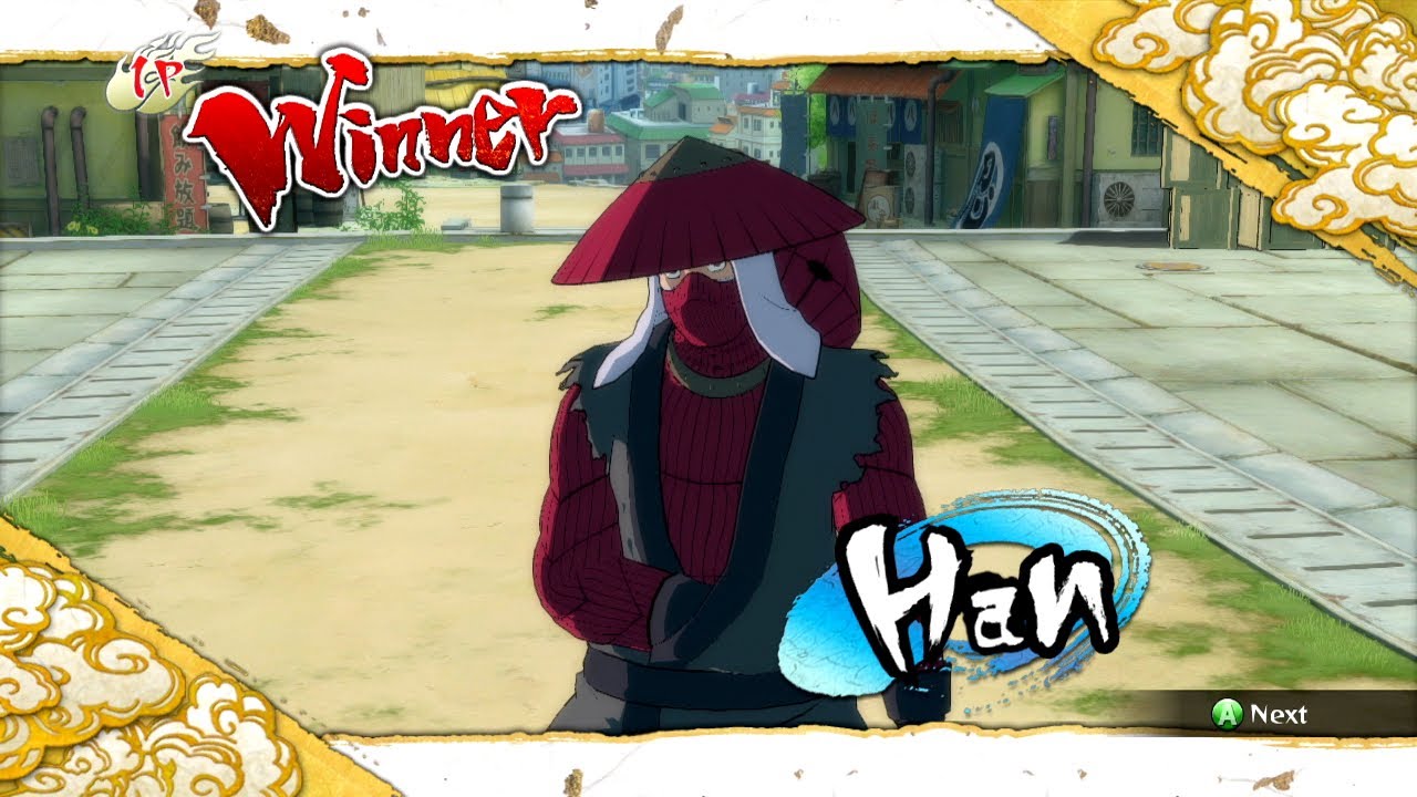 Naruto Ultimate Ninja Storm 3 Han Complete Moveset with Command List