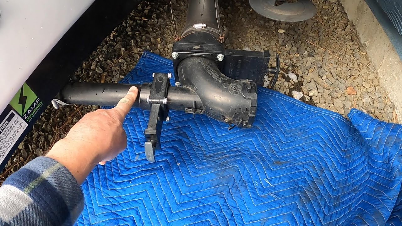 Grey Tank Drain Improvement - elbow replacement- 2015 Tab Max-s Trailer