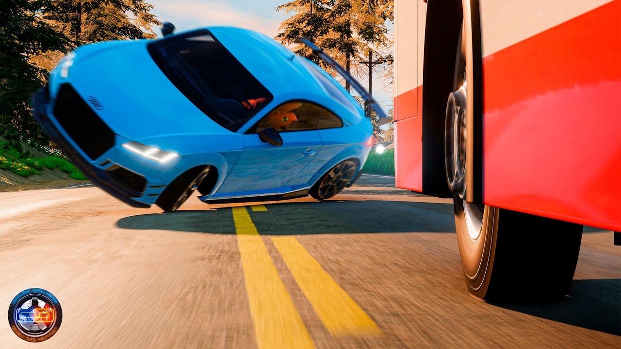 Side Collisions of Cars #25 - BeamNG drive CRAZY DRIVERS