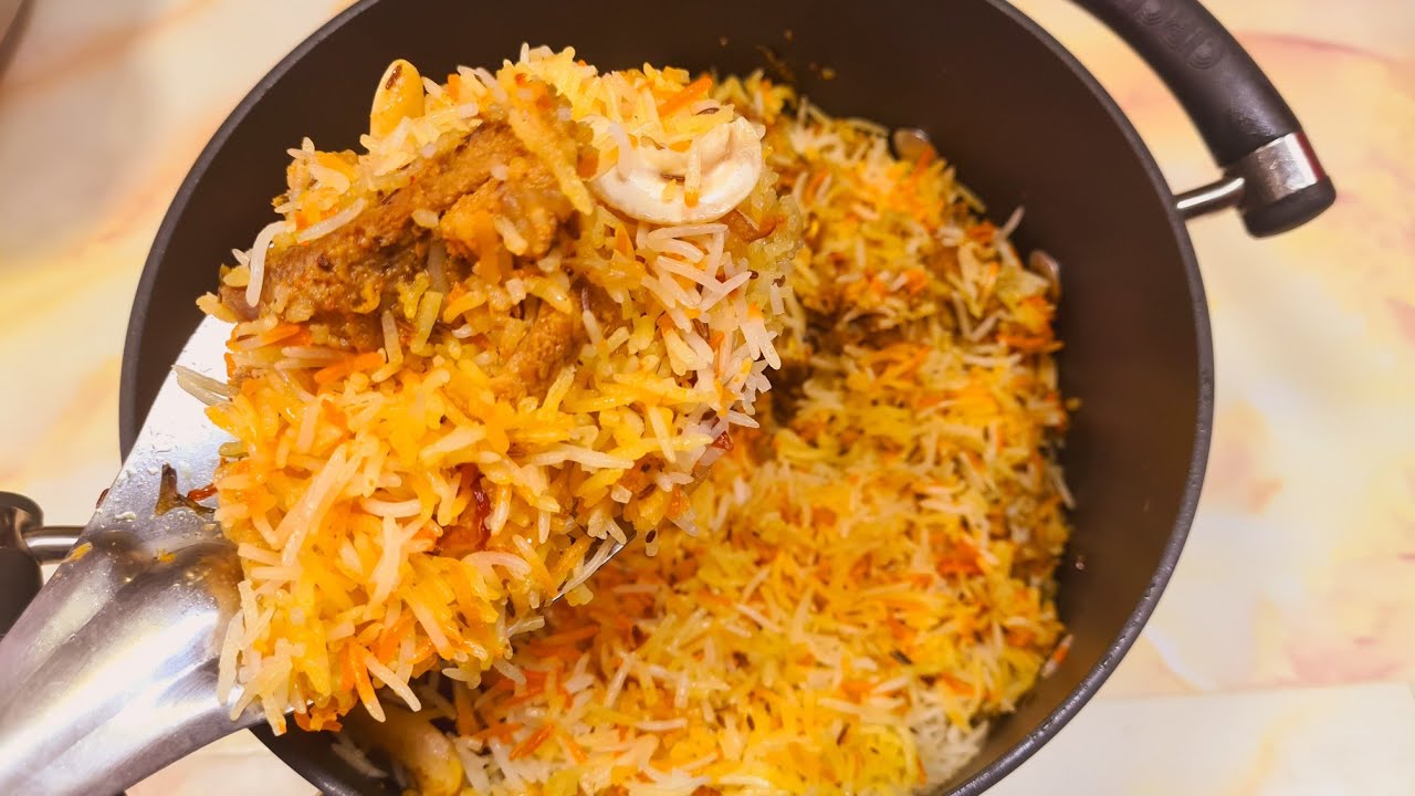 1/2kg Hyderabadi Mutton Biryani Easy Method||Hyderabadi Shadiyon Wali Mutton Biryani Recipe By Saba