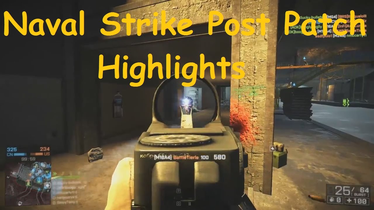 Battlefield 4 - M16A4 Gameplay - Naval Strike Highlights