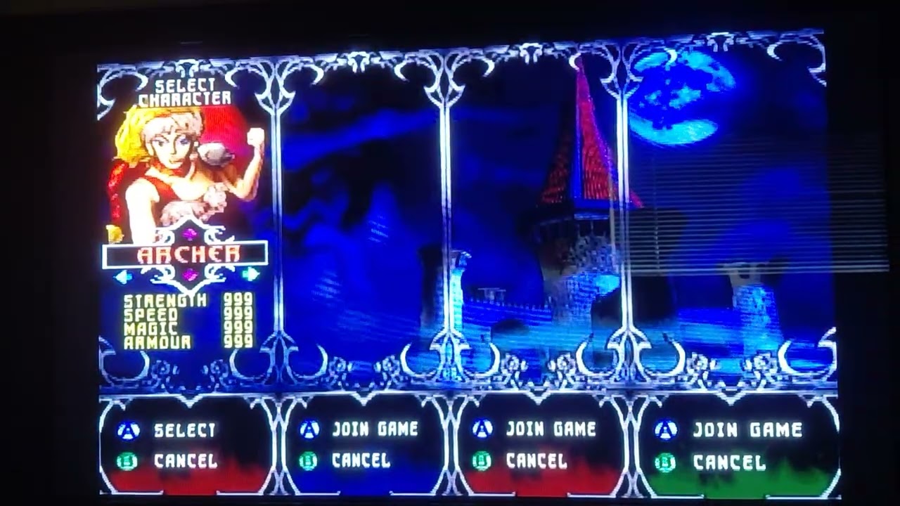 Gauntlet Legends (N64): Showcasing my Archer's Maxed out Stats