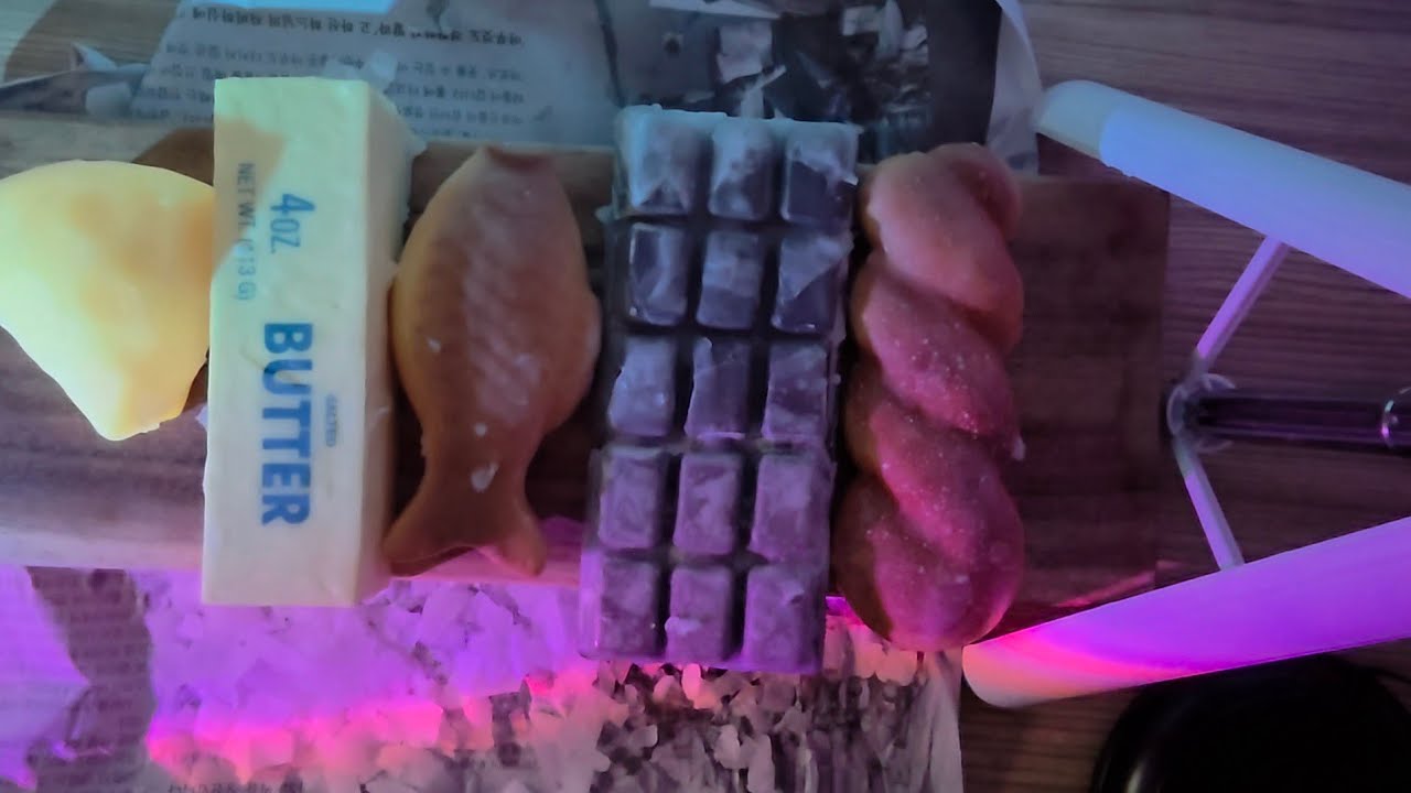 ASMR 와뿌 풀버전! 왁스 스퀴시 부시기 만들기, 탭핑 (노토킹)