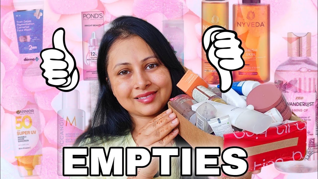 SkinCare Product Empties Review | Face Serum,  Body Wash , Moisturizer,  Sunscreen