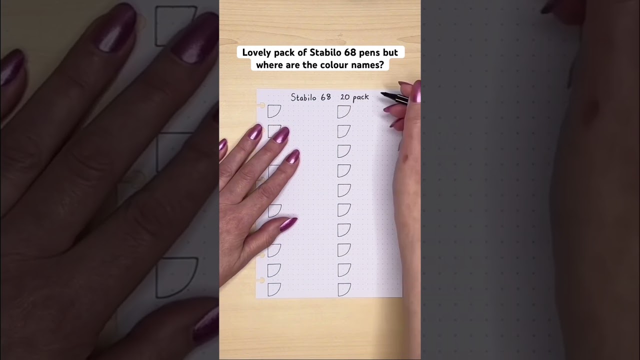 Planner Pen Test - Stabilo 68 #pentest