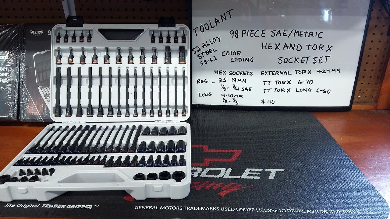 TOOLANT 98 PIECE HEX AND TORX SOCKET SET, UNBOXING, I'LL BE GIVING AWAY 2 SETS THIS WEEK 😃