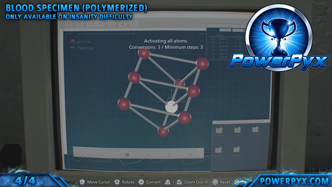 Resident Evil Requiem - All Blood Specimen Analyzer Puzzle Solutions (Atom Structures)