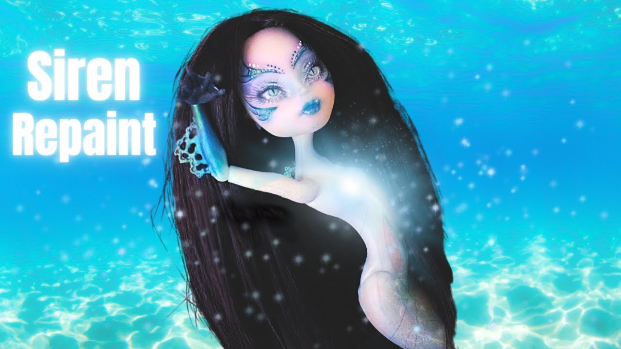 Siren Monster High Repaint | OOAK Art Doll | Mermay Collab