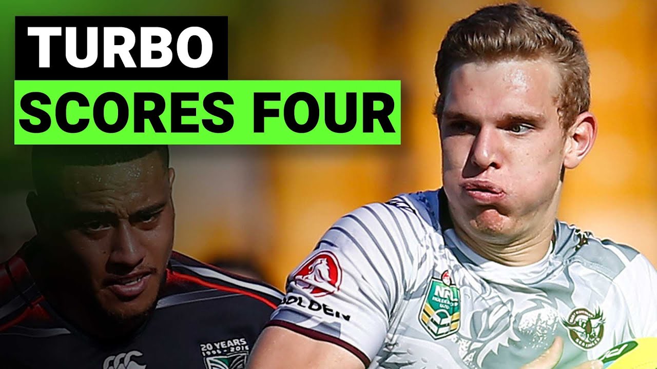 NRL Highlights | Tommy Turbo scores four tries against the Warriors | Tom Trbojevic Highlights
