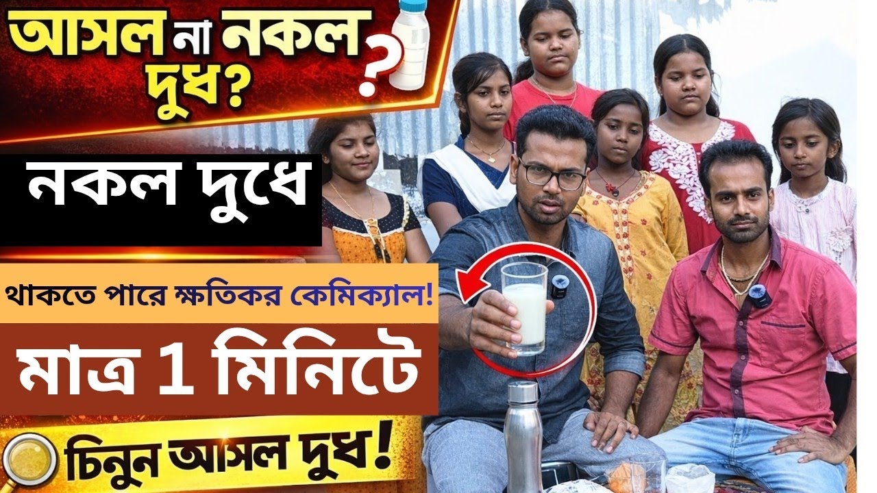 বাজারে ছড়িয়ে পড়েছে ভয়ংকর ভেজাল!  নকল দুধে থাকতে পারে ক্ষতিকর কেমিক্যাল ll আজই জানুন সত্যটা ll