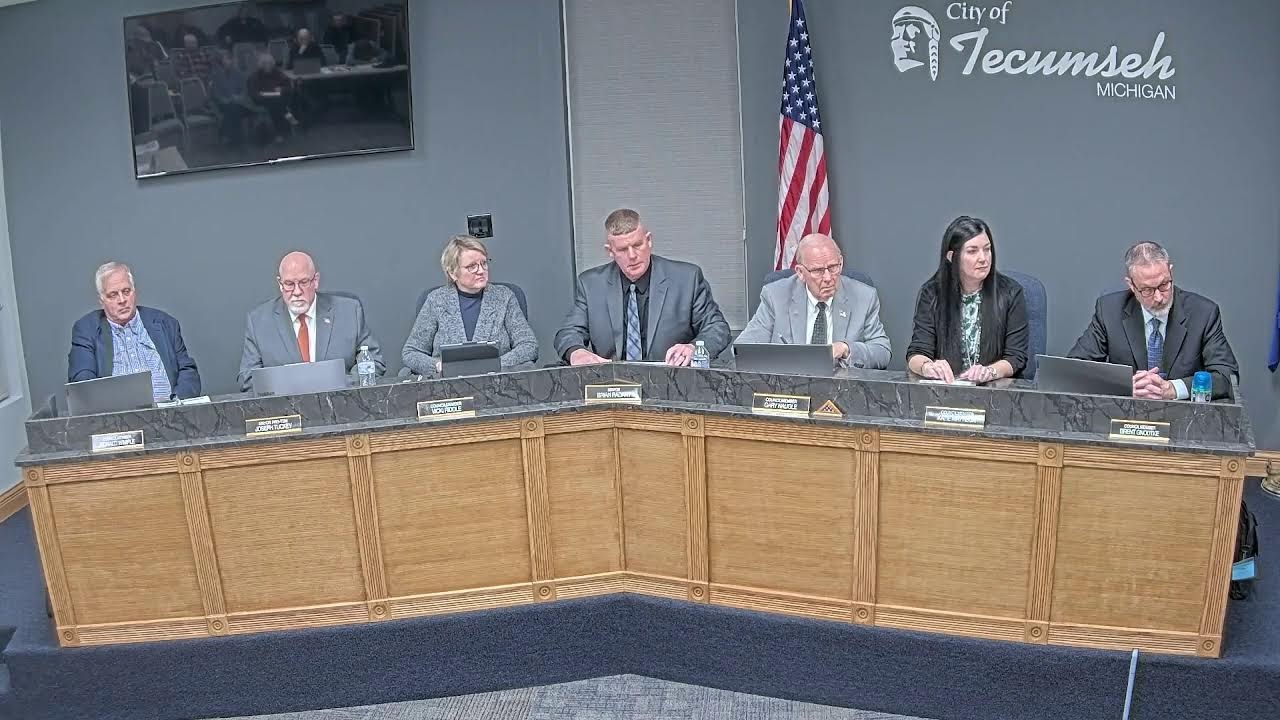 Tecumseh City Council 1.5.26