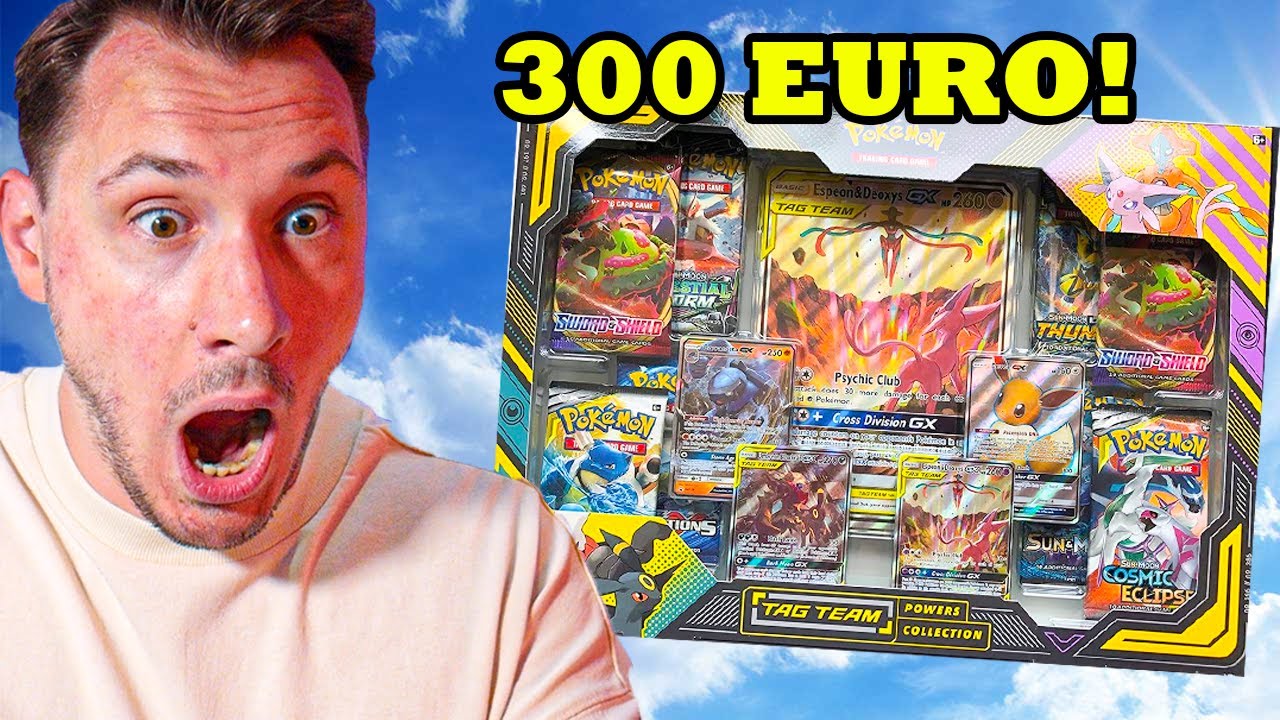 300 EURO TAG TEAM POKEMON BOX OPENEN! INSANE SECRET RARE