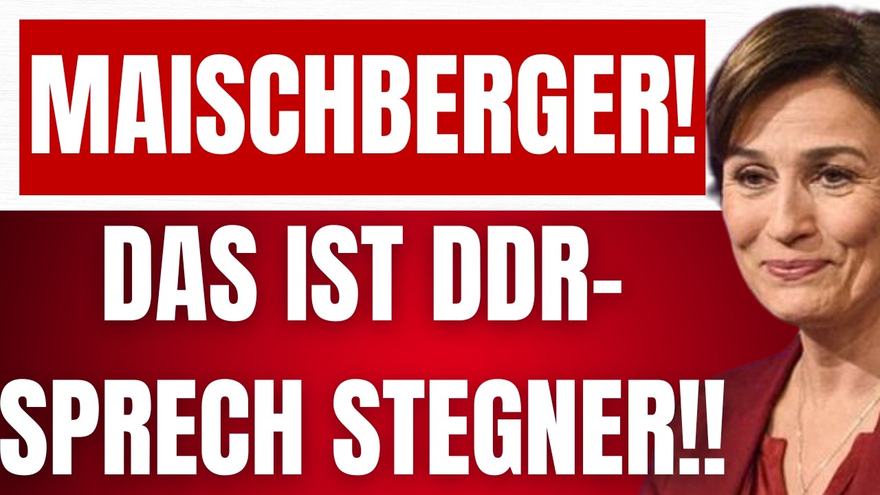 MAISCHBERGER: AfD-Mann BAUMANN zerlegt RALF STEGNER (SPD) auf allen EBENEN! - Das ist DDR-SPRECH!