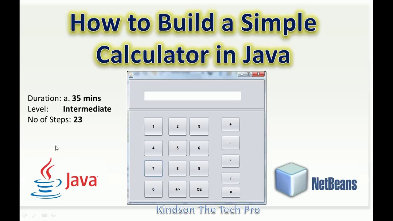 Building Simple Calculator Program In Java Using Netbeans
