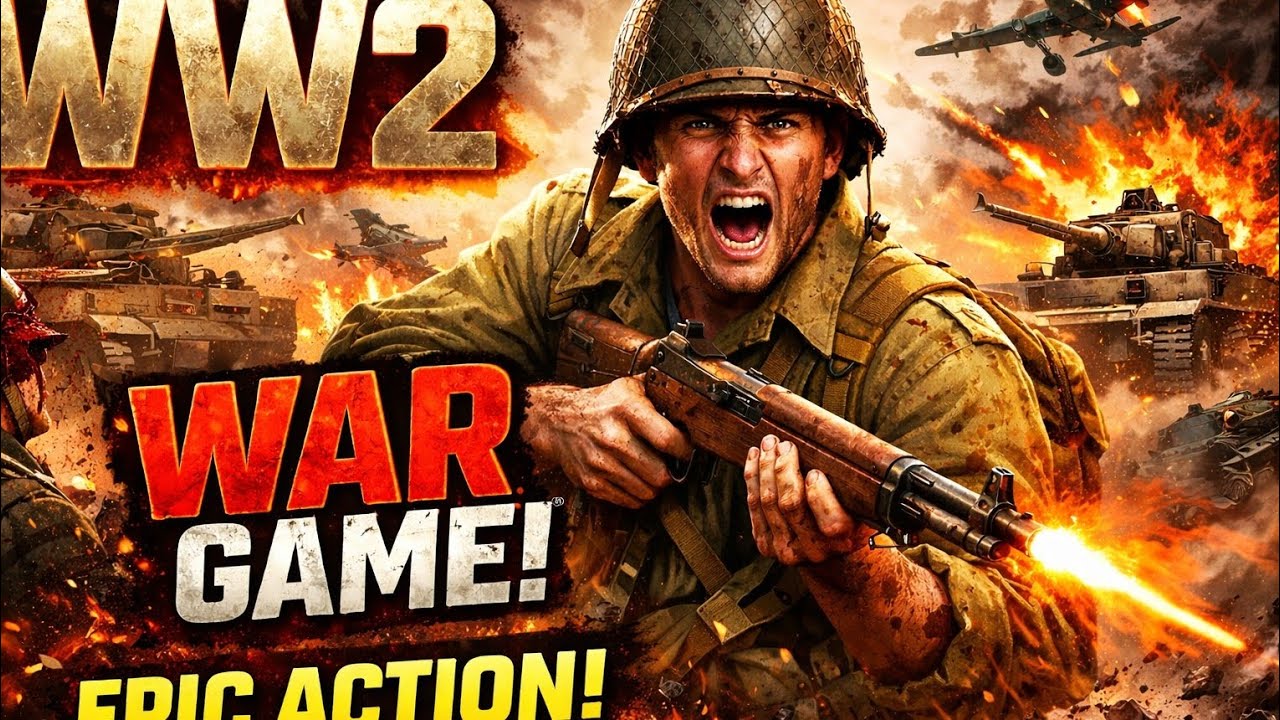 WW2 WAR GAME 🔥 Brutal Battlefield Gameplay | EPIC ACTION | Most REALISTIC WW2 War gameplay⚔️