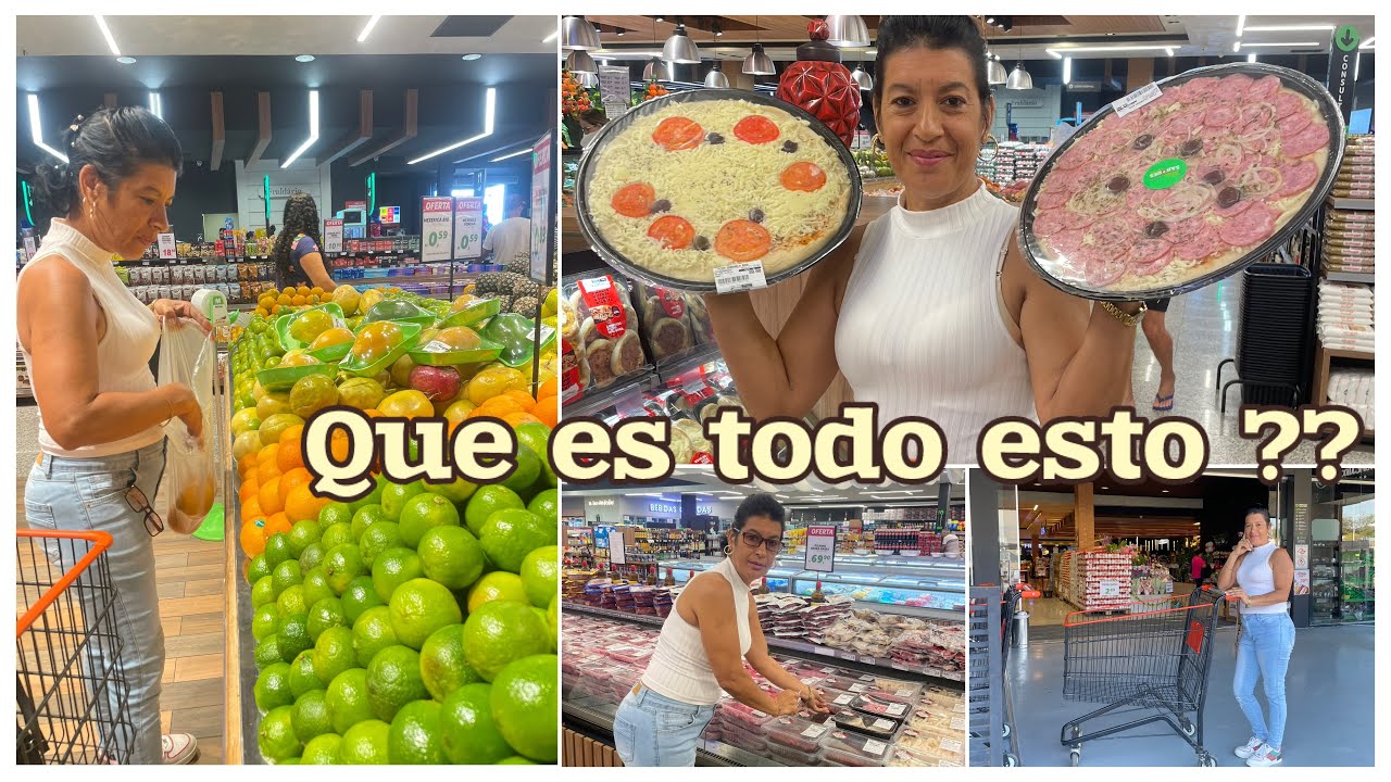 Reacción de mi mamá en un supermercado fuera de Cuba . Supermercado en Sao Paulo - Brasil.