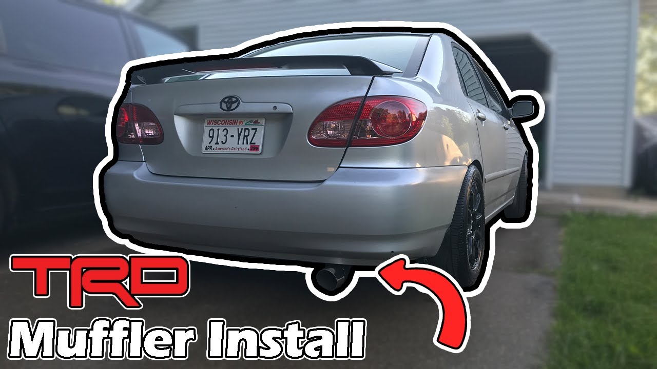 Устанавливаю глушитель TRD на мою Corolla!