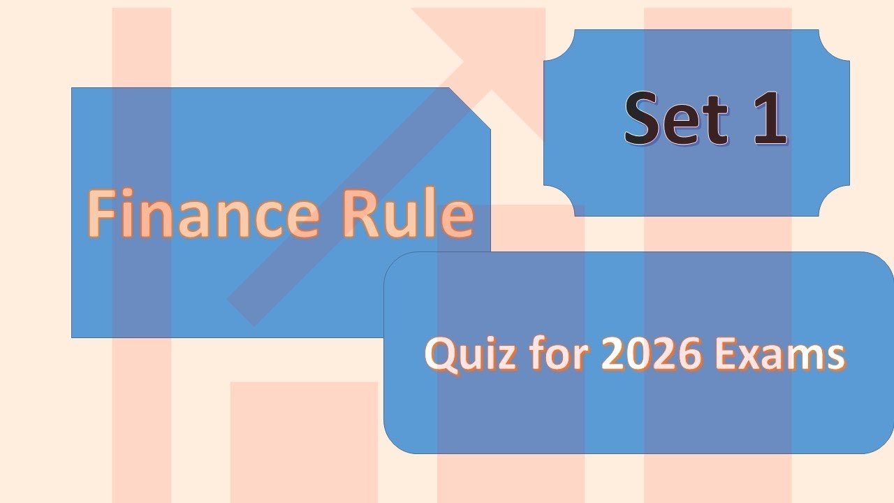 Railway Group B Exams Finannce Rules Related Quiz -Set 1